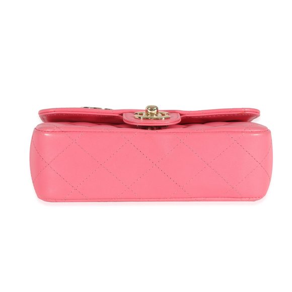 Chanel Pink Lambskin Emoticon Extra Mini Flap - Picture 7 of 9